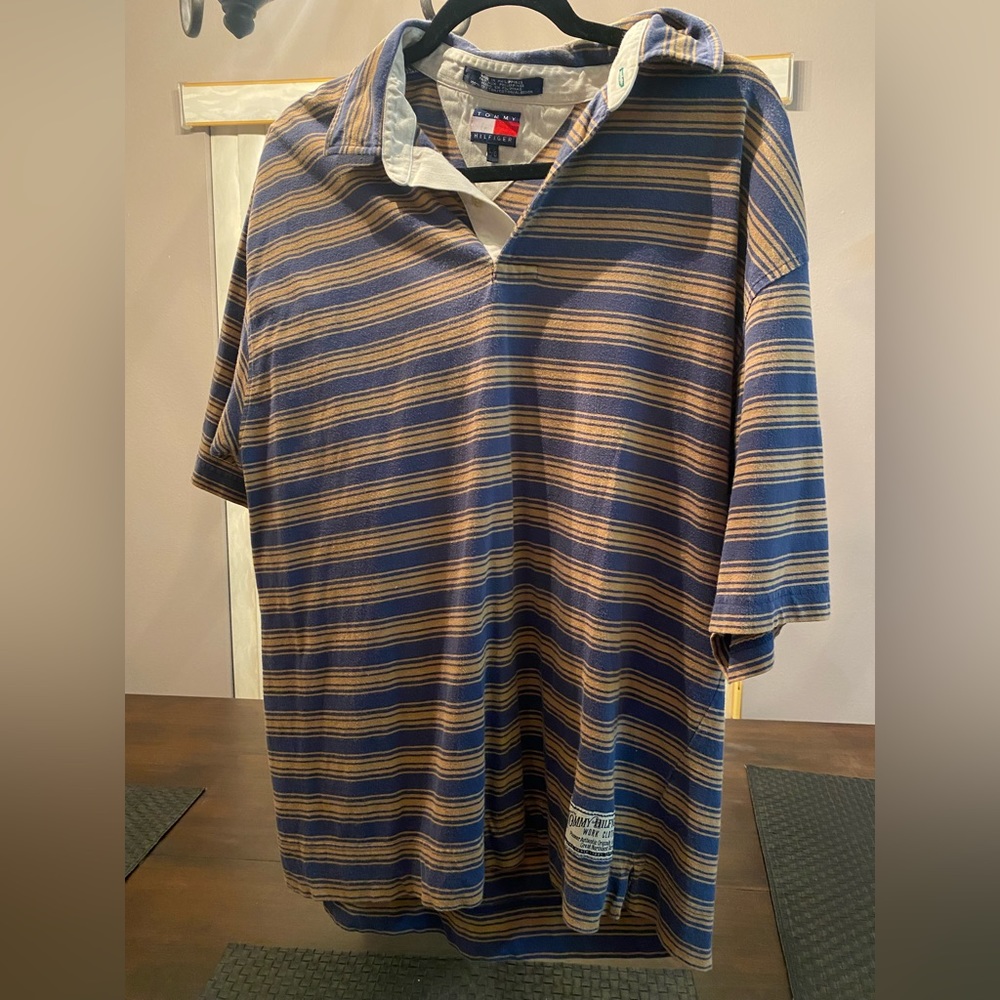 Vintage Tommy Hilfiger polo striped shirt